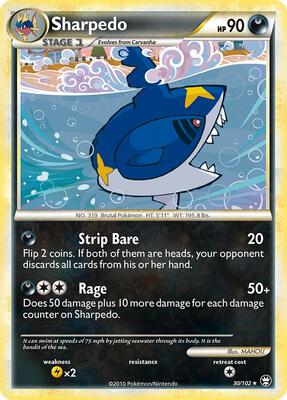 Sharpedo card from Triumphant