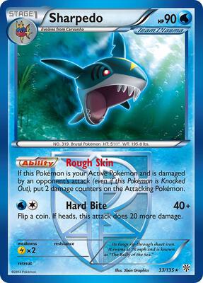 Sharpedo (Team Plasma) card from Plasma Storm