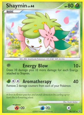 Shaymin (38) card from Platinum