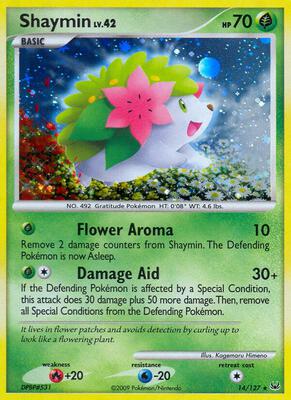 Shaymin (14) card from Platinum