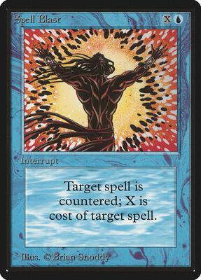 Spell Blast card from Beta Edition