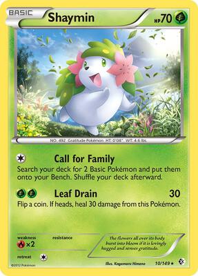 Shaymin card from Boundaries Crossed
