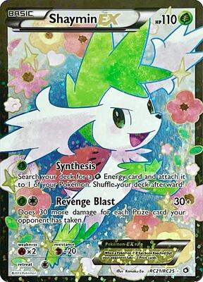 Shaymin EX (Full Art) card from Legendary Treasures: Radiant Collection