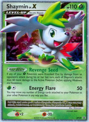 Shaymin LV.X - DP39 card from Diamond and Pearl Promos
