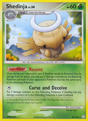 Shedinja card from Legends Awakened