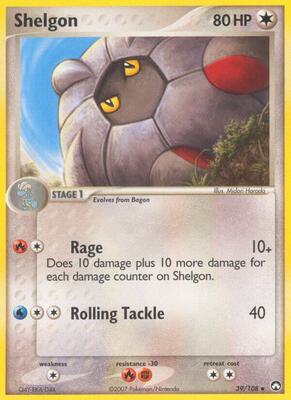 Shelgon card from EX Power Keepers