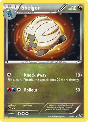 Shelgon card from Plasma Blast