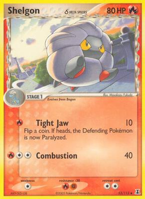 Shelgon - 053/113 (Delta Species) card from EX Delta Species