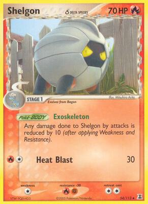 Shelgon - 054/113 (Delta Species) card from EX Delta Species