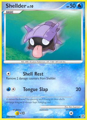 Shellder card from Secret Wonders