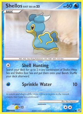 Shellos East Sea card from Secret Wonders