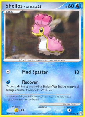 Shellos West Sea card from Secret Wonders