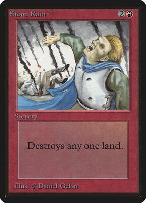 Stone Rain card from Beta Edition