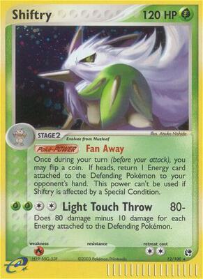 Shiftry - 12/100 card from EX Sandstorm
