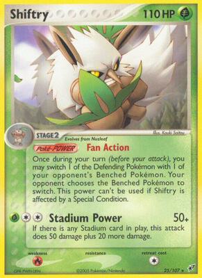 Shiftry card from EX Deoxys