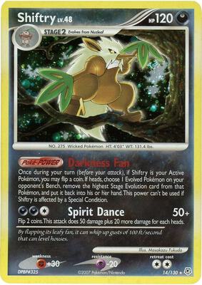 Shiftry card from Diamond and Pearl