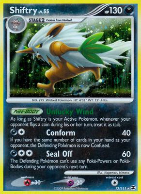 Shiftry card from Rising Rivals