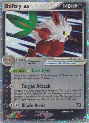 Shiftry ex card from EX Crystal Guardians