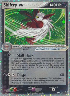 Shiftry ex card from EX Power Keepers