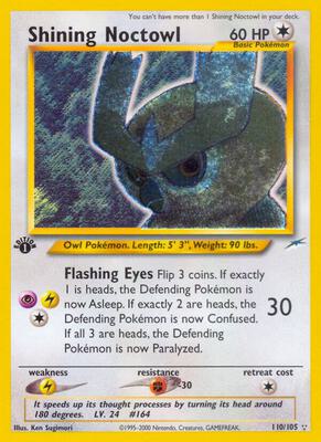 Shining Noctowl card from Neo Destiny