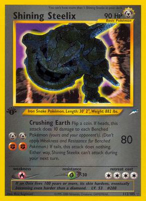 Shining Steelix card from Neo Destiny