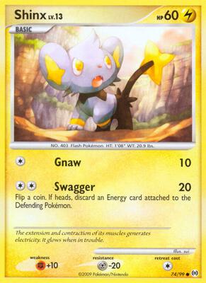 Shinx card from Arceus