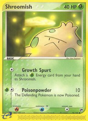 Shroomish card from EX Sandstorm