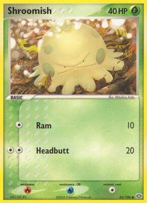 Shroomish card from EX Emerald