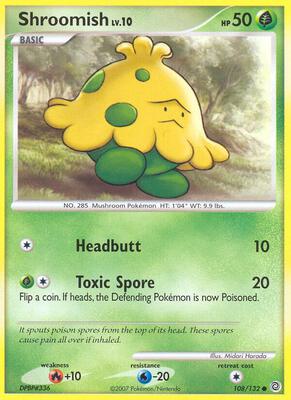 Shroomish card from Secret Wonders