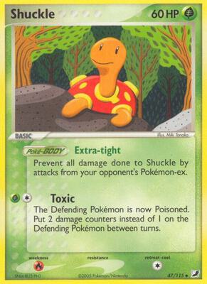 Shuckle card from EX Unseen Forces
