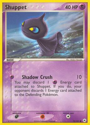 Shuppet card from EX Hidden Legends