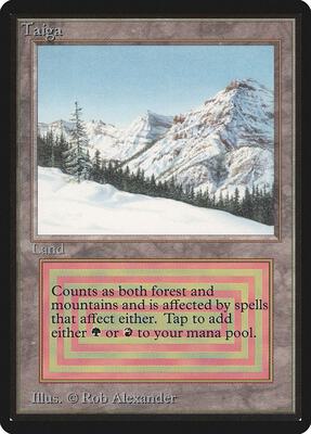 Taiga card from Beta Edition