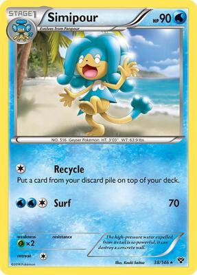 Simipour card from XY Base Set