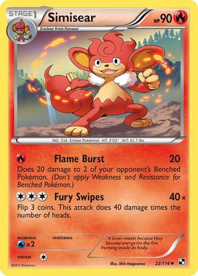 Simisear card from Black and White