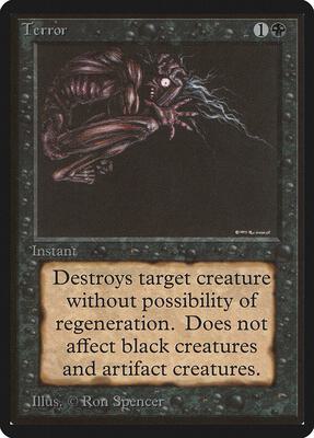 Terror card from Beta Edition