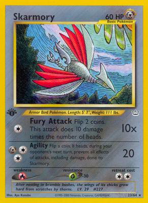 Skarmory card from Neo Revelation