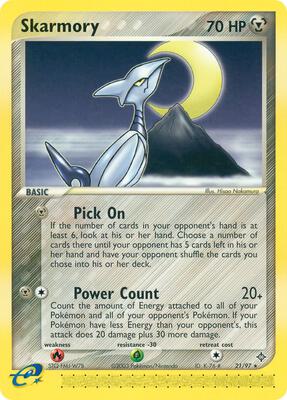 Skarmory card from EX Dragon