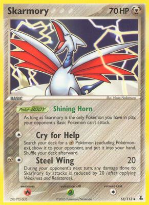 Skarmory card from EX Delta Species