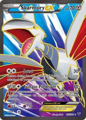 Skarmory EX (145 Full Art) card from XY Base Set