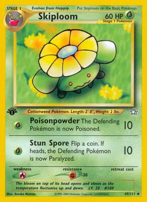 Skiploom card from Neo Genesis