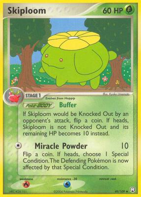 Skiploom card from EX Team Rocket Returns