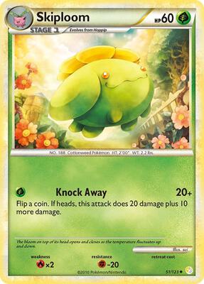Skiploom card from HeartGold SoulSilver