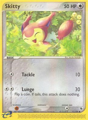 Skitty - 71/109 card from EX Ruby and Sapphire