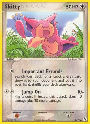 Skitty card from EX Legend Maker