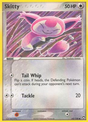 Skitty card from EX Power Keepers