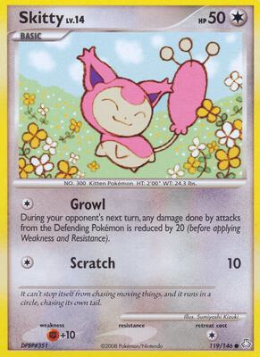 Skitty card from Legends Awakened