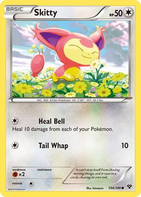 Skitty card from XY Base Set