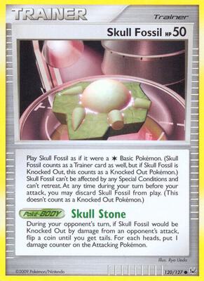 Skull Fossil card from Platinum