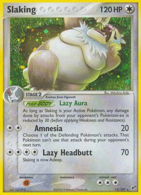 Slaking card from EX Deoxys