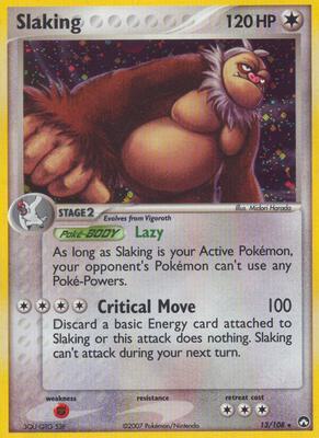 Slaking card from EX Power Keepers